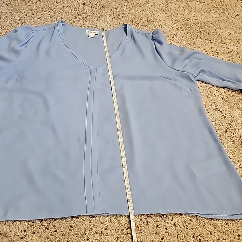 J. Crew blue blouse sz M - Picture 8 of 11